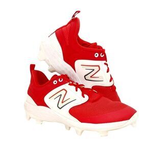 New Balance 3000R6 Red & White Baseball Cleats - Size 13
